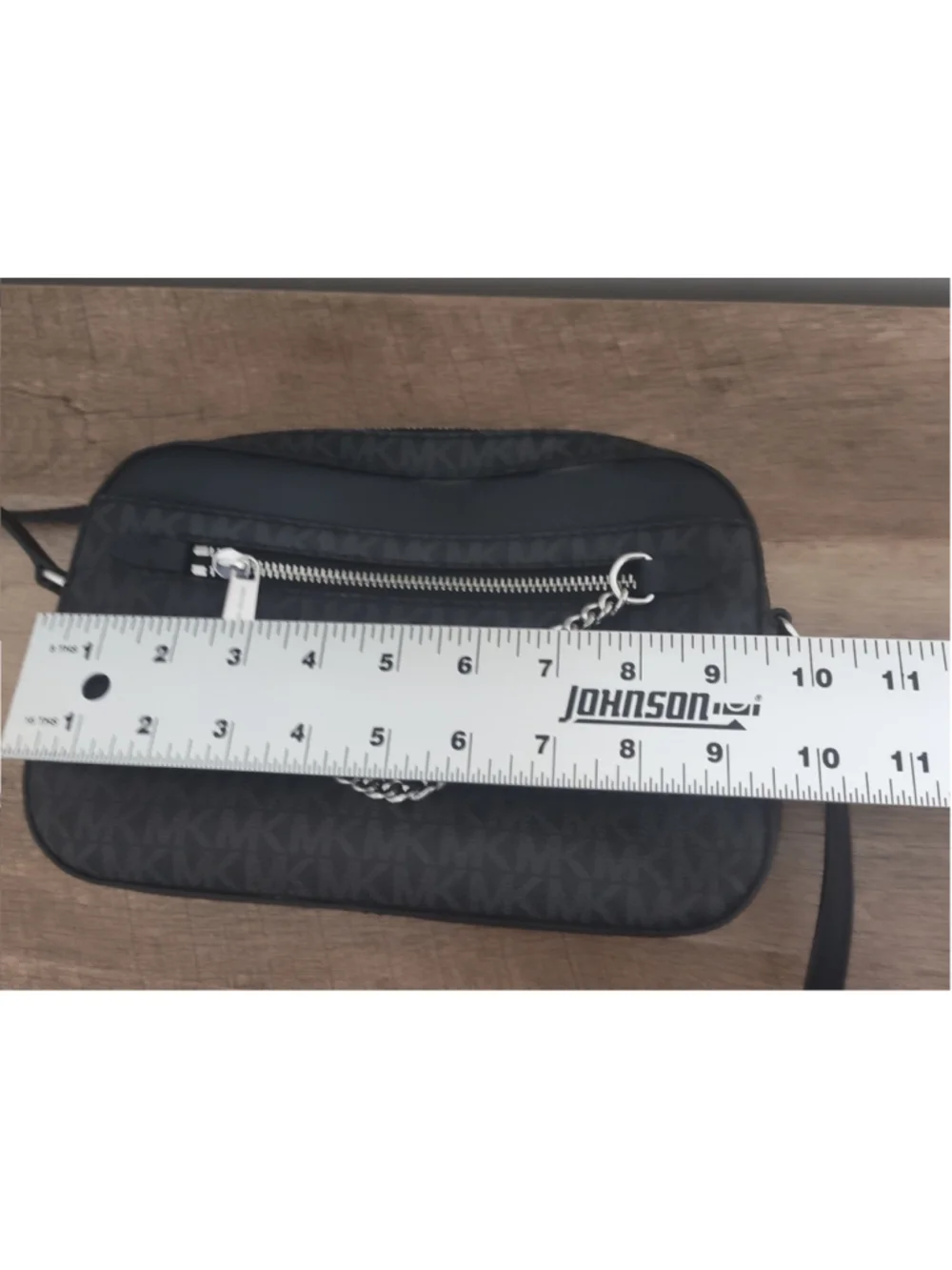 Women's Michael Kors Black Silver Crossbody Bag One Size